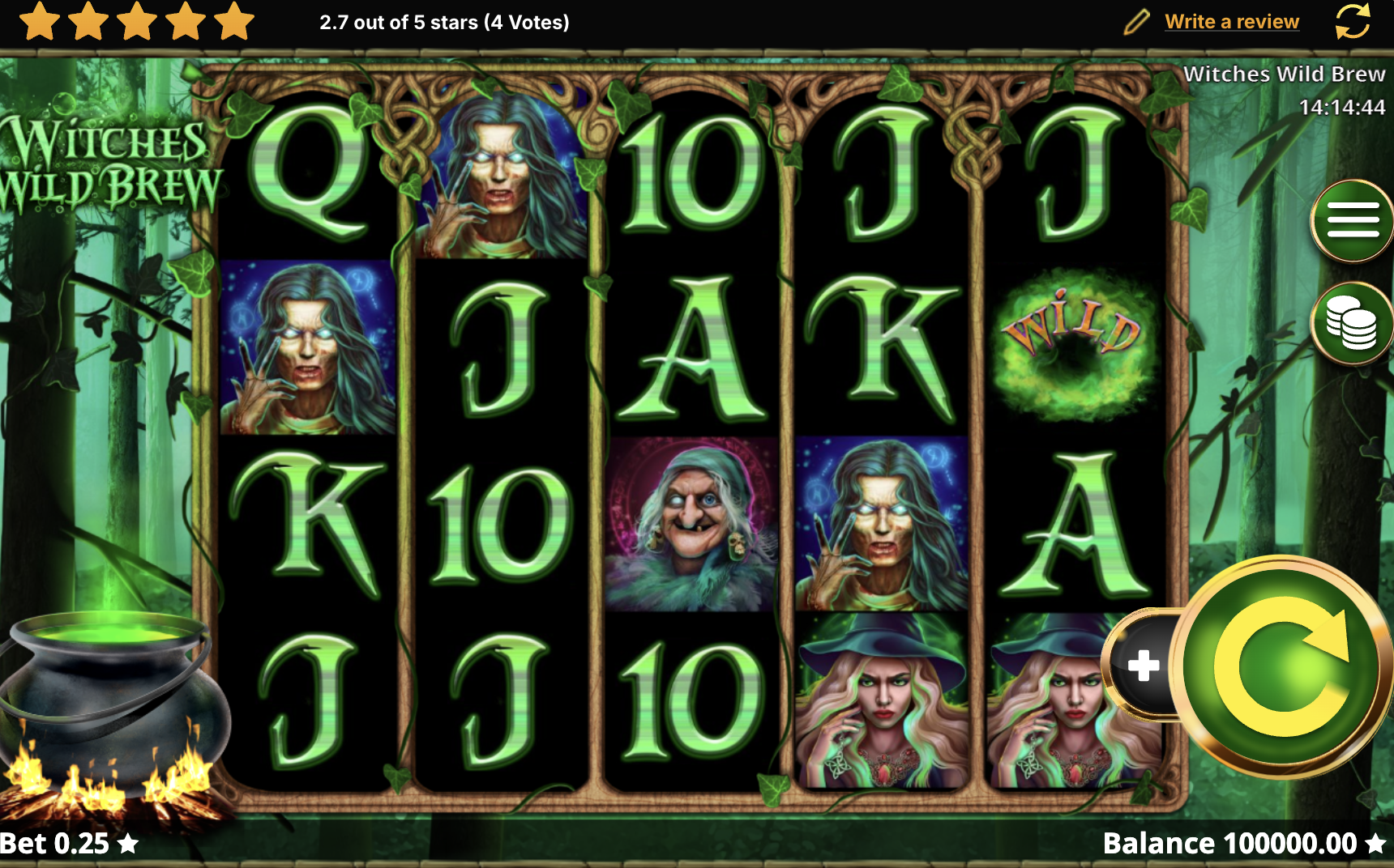 Witches Wild Brew Slot